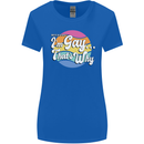 Proud To Be Gay LGBT Pride Awareness Womens Wider Cut T-Shirt Royal Blue