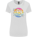 Proud To Be Gay LGBT Pride Awareness Womens Wider Cut T-Shirt White
