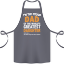Proud World's Greatest Daughter Fathers Day Cotton Apron 100% Organic Steel