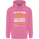 Proud World's Greatest Daughter Fathers Day Mens 80% Cotton Hoodie Azelea