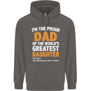 Proud World's Greatest Daughter Fathers Day Mens 80% Cotton Hoodie Charcoal