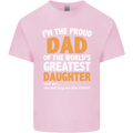 Proud World's Greatest Daughter Fathers Day Mens Cotton T-Shirt Tee Top Light Pink