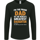 Proud World's Greatest Daughter Fathers Day Mens Long Sleeve T-Shirt Black