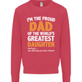 Proud World's Greatest Daughter Fathers Day Mens Sweatshirt Jumper Heliconia