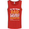 Proud World's Greatest Daughter Fathers Day Mens Vest Tank Top Red