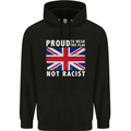 Proud to Wear Flag Not Racist Union Jack Childrens Kids Hoodie Black