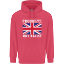 Proud to Wear Flag Not Racist Union Jack Childrens Kids Hoodie Heliconia