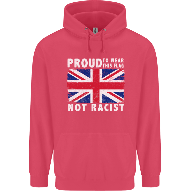 Proud to Wear Flag Not Racist Union Jack Childrens Kids Hoodie Heliconia