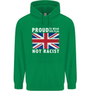 Proud to Wear Flag Not Racist Union Jack Childrens Kids Hoodie Irish Green