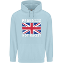 Proud to Wear Flag Not Racist Union Jack Childrens Kids Hoodie Light Blue