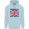 Proud to Wear Flag Not Racist Union Jack Childrens Kids Hoodie Light Blue