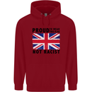 Proud to Wear Flag Not Racist Union Jack Childrens Kids Hoodie Red