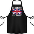 Proud to Wear Flag Not Racist Union Jack Cotton Apron 100% Organic Black