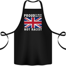 Proud to Wear Flag Not Racist Union Jack Cotton Apron 100% Organic Black