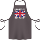 Proud to Wear Flag Not Racist Union Jack Cotton Apron 100% Organic Dark Grey