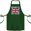 Proud to Wear Flag Not Racist Union Jack Cotton Apron 100% Organic Forest Green