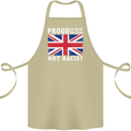 Proud to Wear Flag Not Racist Union Jack Cotton Apron 100% Organic Khaki