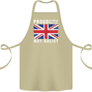 Proud to Wear Flag Not Racist Union Jack Cotton Apron 100% Organic Khaki