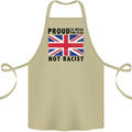 Proud to Wear Flag Not Racist Union Jack Cotton Apron 100% Organic Khaki
