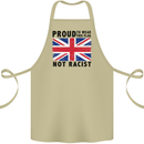 Proud to Wear Flag Not Racist Union Jack Cotton Apron 100% Organic Khaki