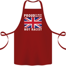 Proud to Wear Flag Not Racist Union Jack Cotton Apron 100% Organic Maroon