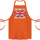 Proud to Wear Flag Not Racist Union Jack Cotton Apron 100% Organic Orange