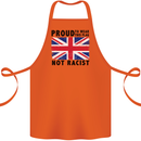 Proud to Wear Flag Not Racist Union Jack Cotton Apron 100% Organic Orange