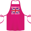Proud to Wear Flag Not Racist Union Jack Cotton Apron 100% Organic Pink