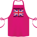 Proud to Wear Flag Not Racist Union Jack Cotton Apron 100% Organic Pink