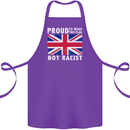Proud to Wear Flag Not Racist Union Jack Cotton Apron 100% Organic Purple