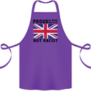 Proud to Wear Flag Not Racist Union Jack Cotton Apron 100% Organic Purple