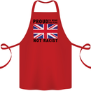 Proud to Wear Flag Not Racist Union Jack Cotton Apron 100% Organic Red