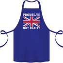Proud to Wear Flag Not Racist Union Jack Cotton Apron 100% Organic Royal Blue