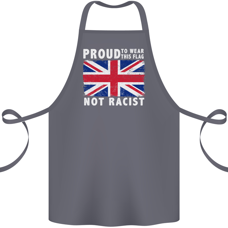 Proud to Wear Flag Not Racist Union Jack Cotton Apron 100% Organic Steel