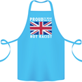 Proud to Wear Flag Not Racist Union Jack Cotton Apron 100% Organic Turquoise