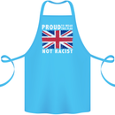 Proud to Wear Flag Not Racist Union Jack Cotton Apron 100% Organic Turquoise