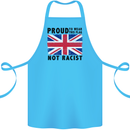 Proud to Wear Flag Not Racist Union Jack Cotton Apron 100% Organic Turquoise