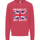 Proud to Wear Flag Not Racist Union Jack Kids Sweatshirt Jumper Heliconia