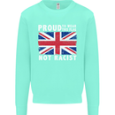 Proud to Wear Flag Not Racist Union Jack Kids Sweatshirt Jumper Peppermint