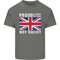 Proud to Wear Flag Not Racist Union Jack Kids T-Shirt Childrens Charcoal