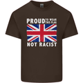 Proud to Wear Flag Not Racist Union Jack Kids T-Shirt Childrens Chocolate