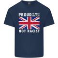 Proud to Wear Flag Not Racist Union Jack Kids T-Shirt Childrens Navy Blue