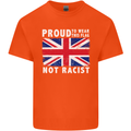 Proud to Wear Flag Not Racist Union Jack Kids T-Shirt Childrens Orange