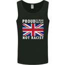 Proud to Wear Flag Not Racist Union Jack Mens Vest Tank Top Black