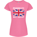 Proud to Wear Flag Not Racist Union Jack Womens Petite Cut T-Shirt Azalea
