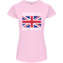 Proud to Wear Flag Not Racist Union Jack Womens Petite Cut T-Shirt Light Pink