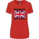 Proud to Wear Flag Not Racist Union Jack Womens Wider Cut T-Shirt Red