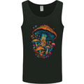 Psychedelic Magic Mushrooms LSD Trippy Mens Vest Tank Top Black