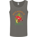 Psychedelic Roots Magic Mushrooms LSD Hippy Mens Vest Tank Top Charcoal