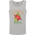 Psychedelic Roots Magic Mushrooms LSD Hippy Mens Vest Tank Top Sports Grey